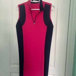 Callaway Pink and Black Sleeveless Dress